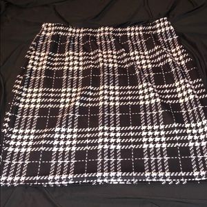 Plus Plaid Skirt